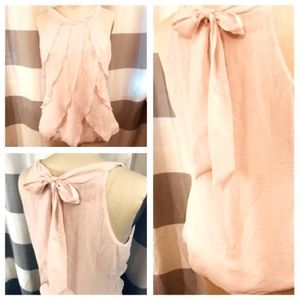 ⭐️ Pink knit blouse with layers